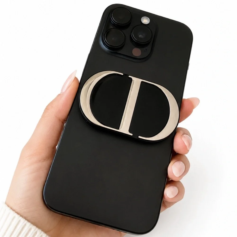 Dior Black Phone Ring Dual Mirror Attachment